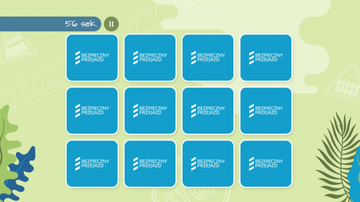 bezpieczny przejazd, bezpieczeństwo, strona internetowa, edukacja, edukacja dzieci, gra, memory, gra memory