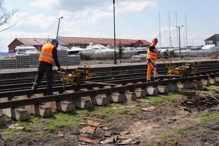 Giżycko, nowa infrastruktura, LK38, prace na stacji kolejowej