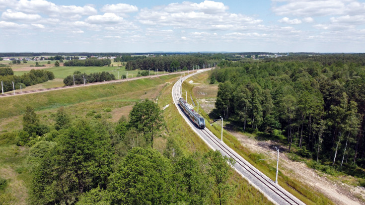 łącznica, CMK, Czarnca, Włoszczowa Północ, nowy tor, pociąg regionalny