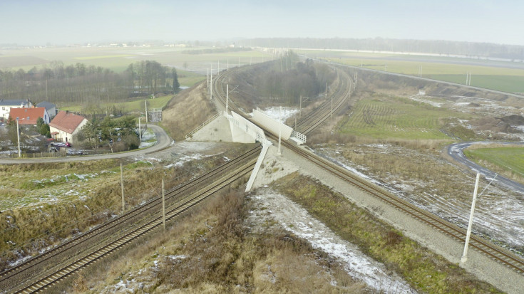 POIiŚ 2014-2020, pociąg, wiadukt kolejowy, Toszek Północ, Rudziniec Gliwicki, Pisarzowice