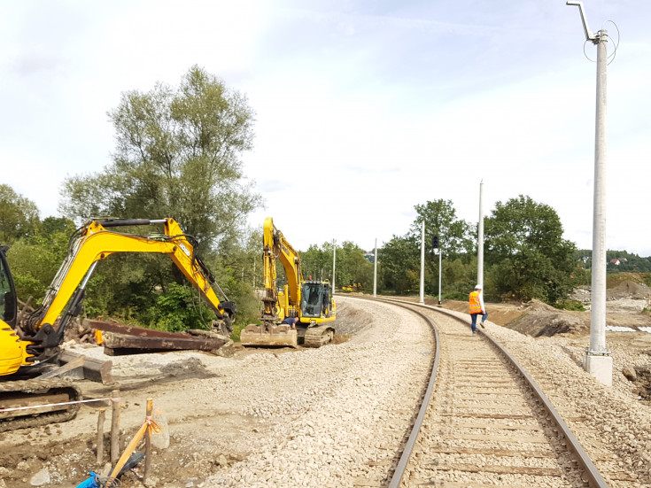 łącznica, skrócenie czasu podróży, Kalwaria Zebrzydowska, nowa infrastruktura, LK117, prace na linii, nowa mijanka