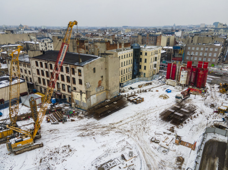 POIiŚ 2014-2020, Łódź, drążenie tunelu kolejowego, Śródmieście