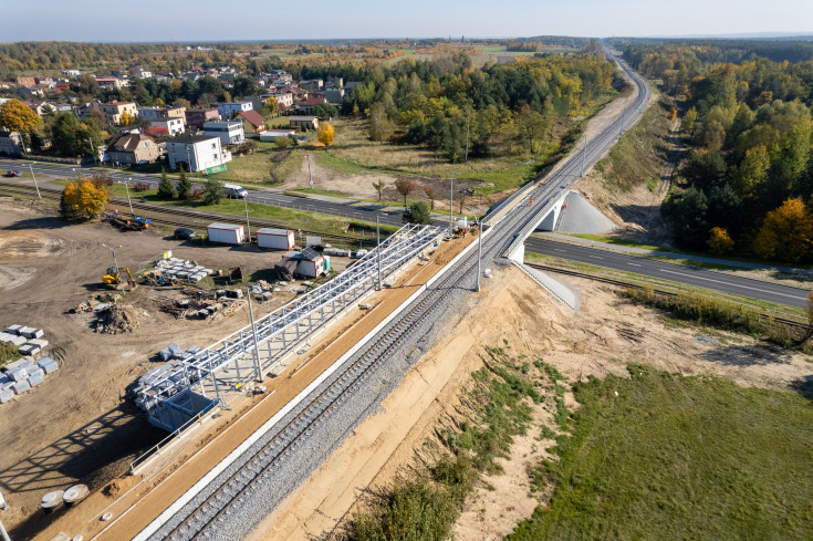 Miasteczko Śląskie, nowy przystanek, LK182, nowa infrastruktura