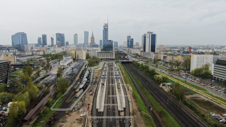 kładka, linia średnicowa, Warszawa Główna, nowa stacja, WWK, Trakcja S.A.