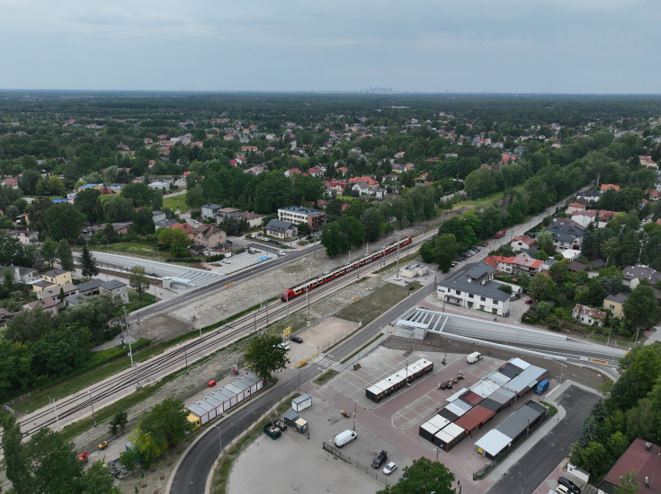 wiadukt, tor, Sulejówek, nowa infrastruktura, widok z lotu ptaka, SKM