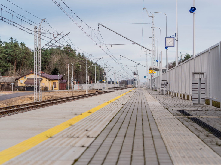 E75, Rail Baltica, CEF, Zaręby Kościelne, nowy tor