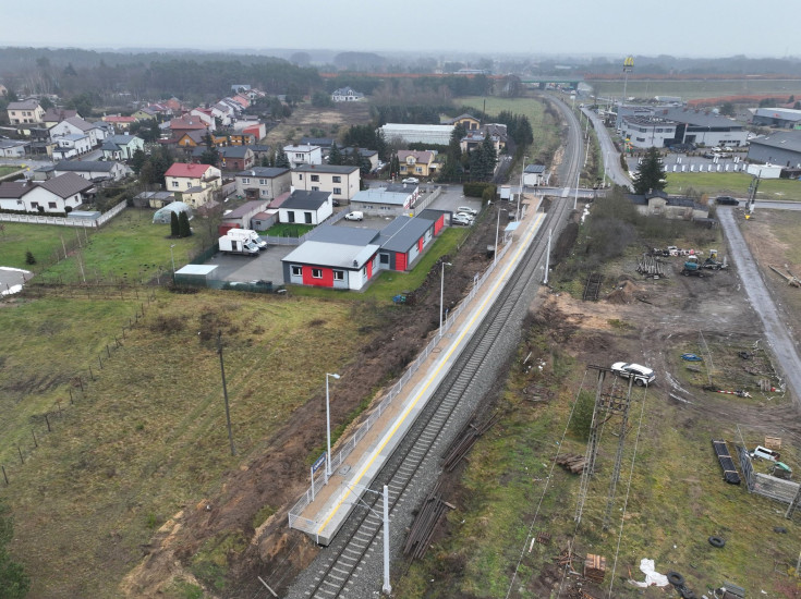 powrót pociagów, widok z lotu ptaka, LK245, uzdrowisko, Odolion