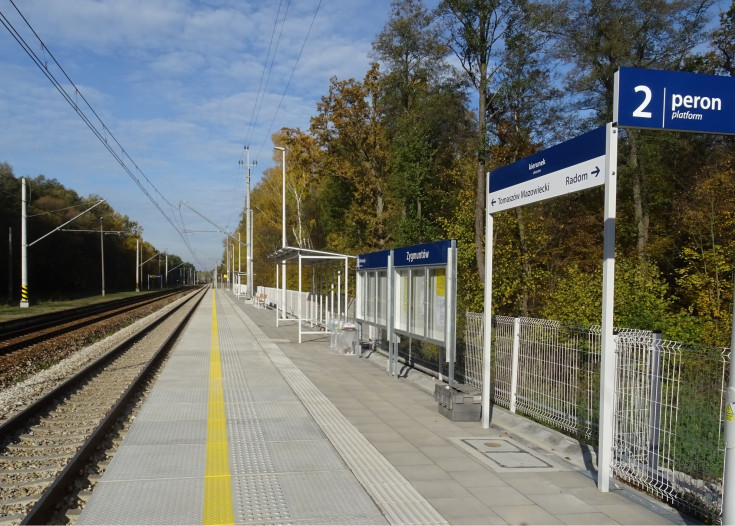 nowy przystanek, LK22, nowy peron, podniesienie prędkości, Zygmuntówka