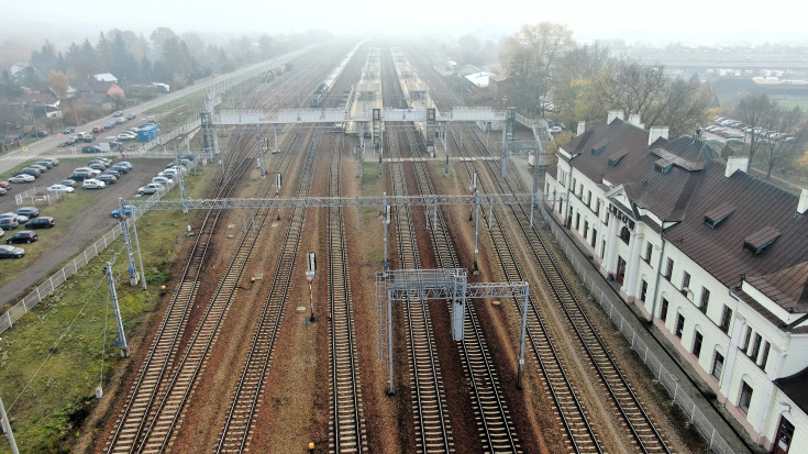 stacja, Łuków, widok z lotu ptaka