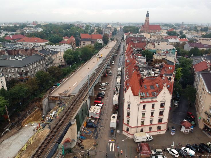 Kraków, E30, nowa estakada, zagospodarowanie terenu