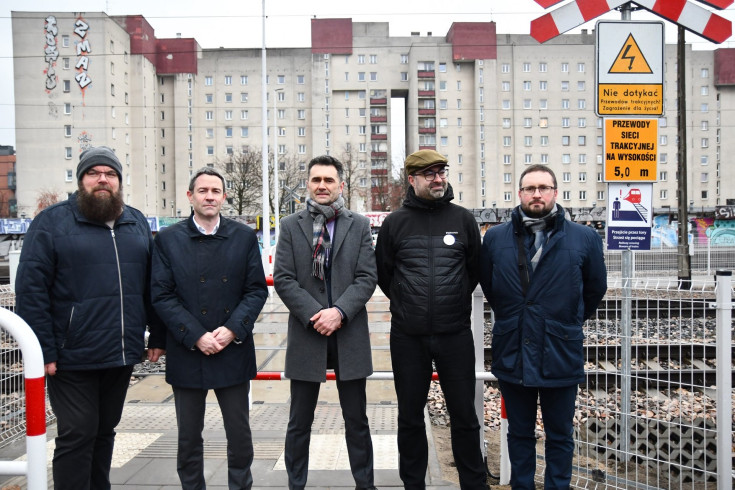 briefing prasowy, nowe przejscie dla pieszych, Malepszak Piotr, Wyborski Piotr, Warszawa Wieleńska