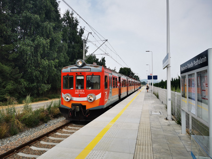 pociąg, podróżny, nowy przystanek, nowa infrastruktura pasażerska, LK117, Wadowice Osiedle