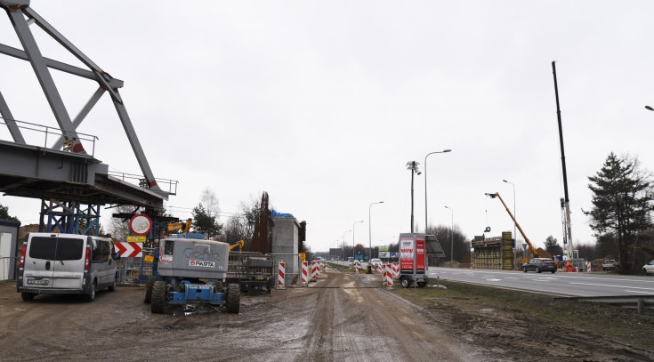 prace budowlane, nowy wiadukt kolejowy, Podkarpacka Kolej Aglomeracyjna, Rudna Mała