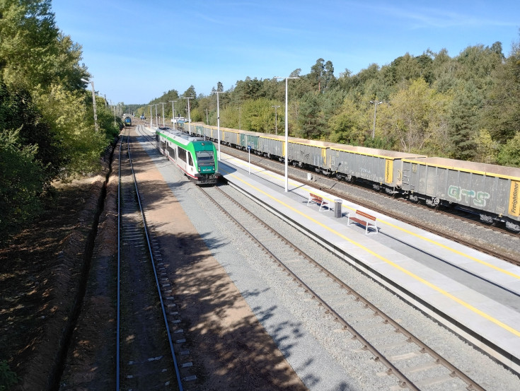 stacja, Augustów, nowa infrastruktura, pociąg pasażerski, nowy peron