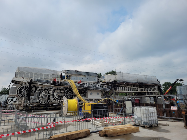 TBM, Święta Katarzyna, tarcza, drążenie tunelu kolejowego