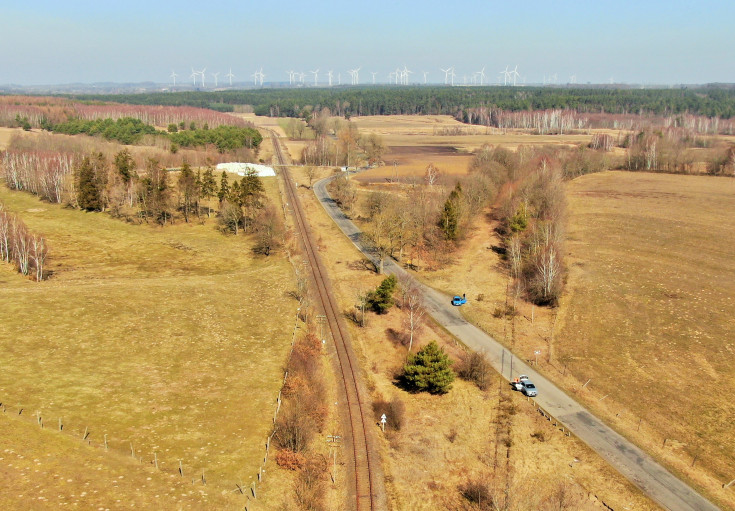 linia kolejowa, Lębork, Łeba, elektrownia wiatrowa