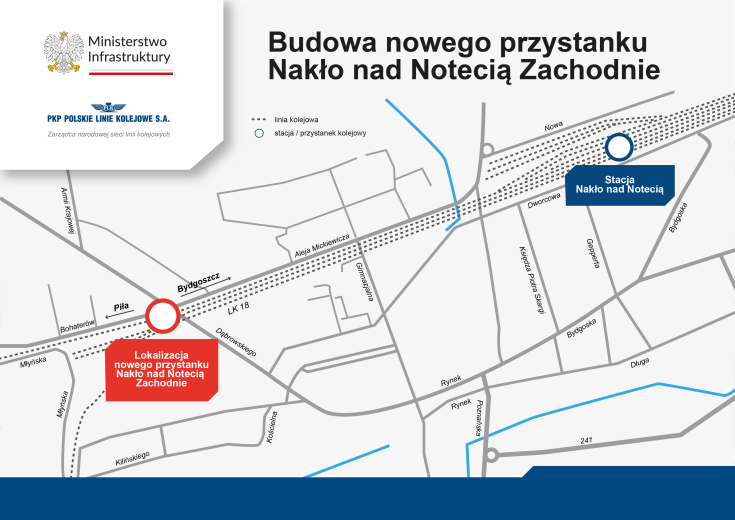 nowy przystanek, nowa infrastruktura, grafika, Program Przystankowy, Nakło nad Notecią Zachodnie