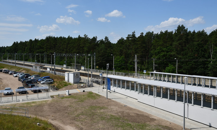 E75, Rail Baltica, nowe przejście podziemne, nowa infrastruktura, przystanek, Topór