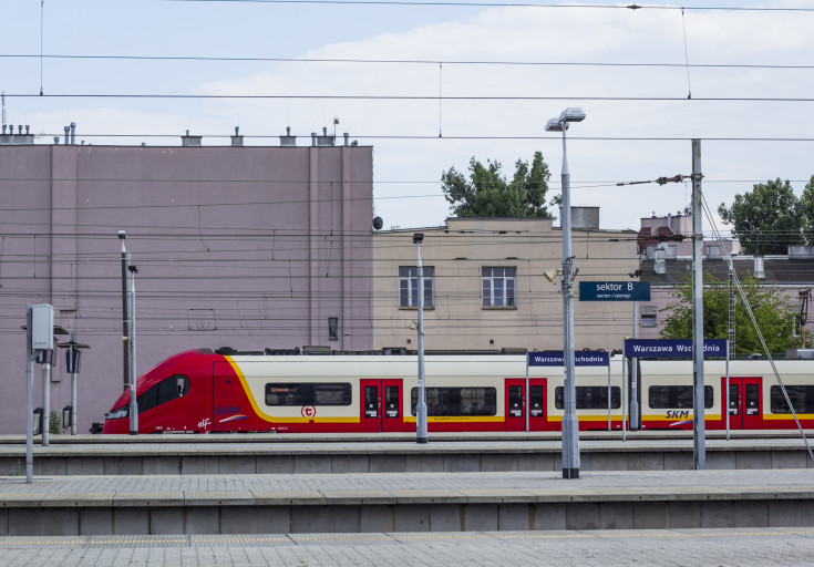 Warszawa Wschodnia, pociąg, tor, infrastruktura kolejowa