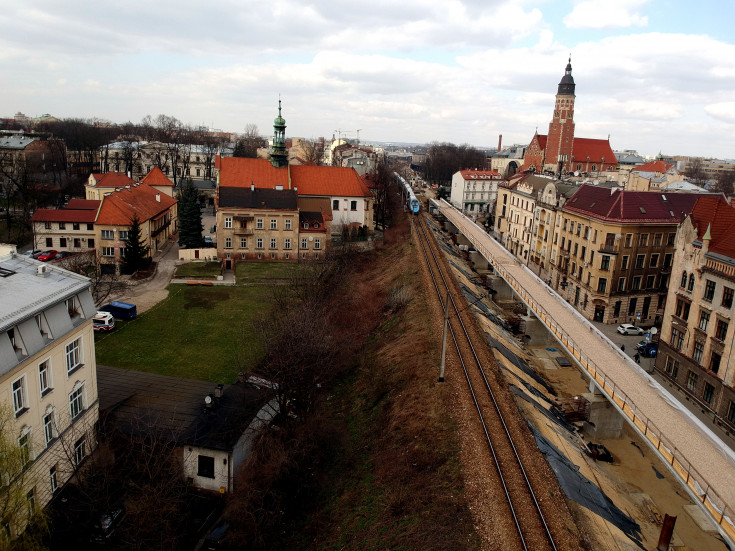 Kraków, nowy wiadukt, nowa estakada, nowy tor