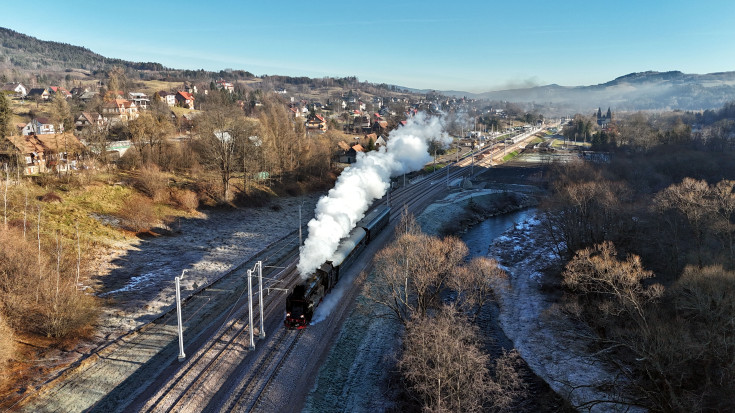 stacja, LK104, powrót pociagów, widok z lotu ptaka, Rabka Zaryte, www.podleze-piekielko.pl