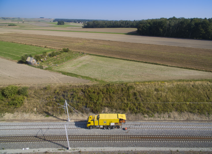 Toszek, Rudziniec, Stare Koźle, LK153, zgrzewanie szyn