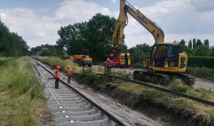 tor, nowy przystanek, prace budowlane, infrastruktura kolejowa, LK285, Bielany Wrocławskie