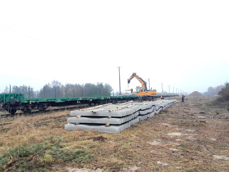 LK25, Ocice, prace budowlane, LK78, LK74, nowy tor, nowy obiekt inżynieryjny, nowy przejazd kolejowo-drogowy, nowe podkłady