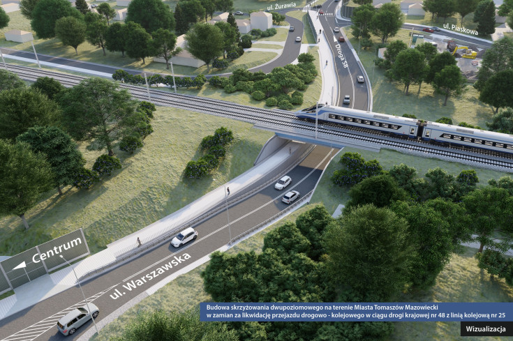 LK25, Tomaszów Mazowiecki, wizualizacja, tunel drogowy, nowa infrastruktura