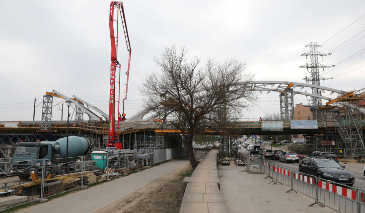 CEF, aglomeracja krakowska, Kraków Główny Towarowy, Rudzice, most kolejowy, nowy  most