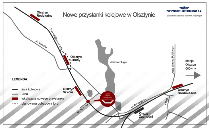 infografika, Olsztyn, Gutkowo, nowy przystanek, LK220, nowa infrastruktura pasażerska, Olsztyn Likusy, Olsztyn Redykajny, Olsztyn Szkoła