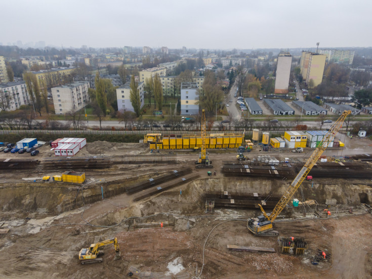 POIiŚ 2014-2020, Łódź, nowy przystanek, budowa tunelu, Koziny