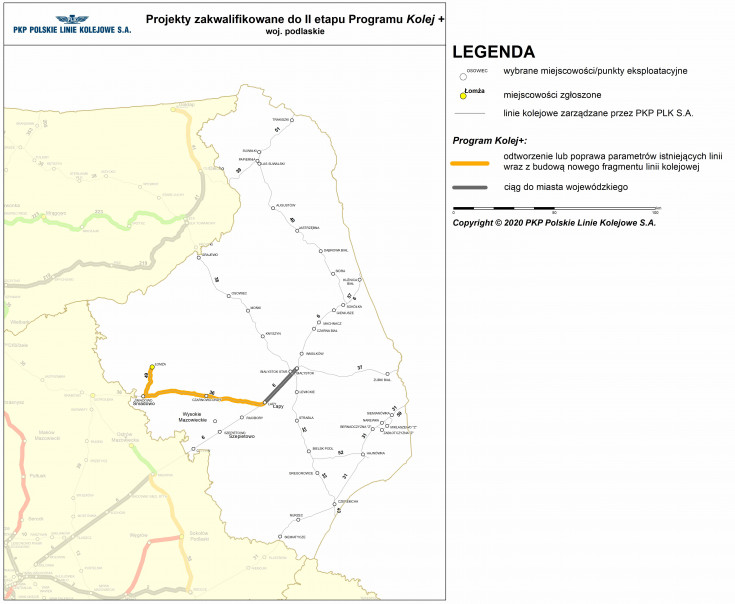 Ministerstwo Infrastruktury, mapa, Kolej+, wniosek, samorząd, Program Uzupełniania Lokalnej i Regionalnej Infrastruktury Kolejowej, drugi etap naboru