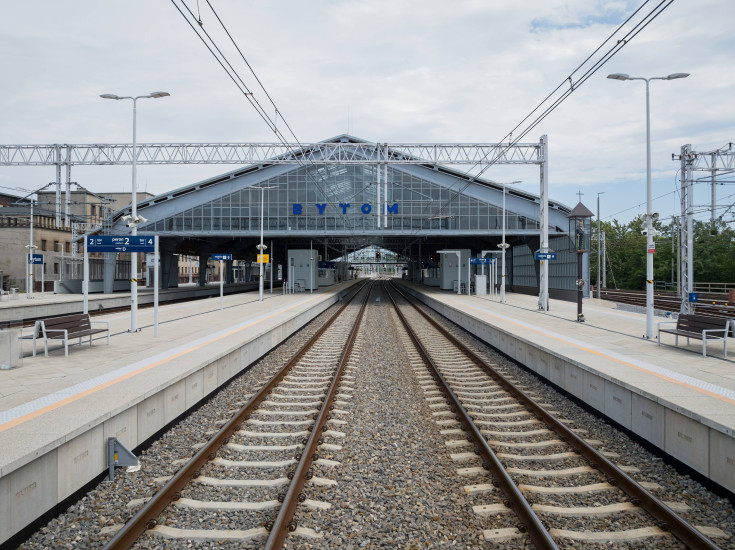 peron, stacja, Bytom, hala peronowa