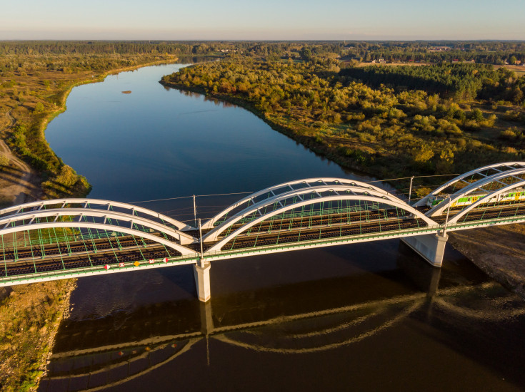 Sadowne, E75, Rail Baltica, CEF, Czyżew, most kolejowy, most na Bugu