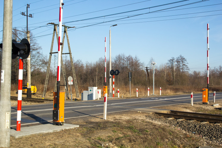 przejazd kolejowo-drogowy, POIiŚ 2014-2020, świętokrzyskie, modernizacja przejazdu, Połaniec, zmodernizowany przejazd, Osiecka