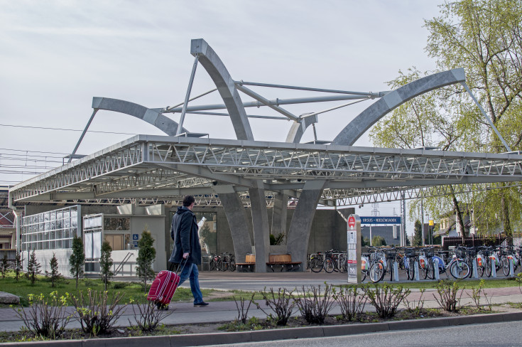 pasażer, peron, pociąg, wystawa, tor, infrastruktura kolejowa