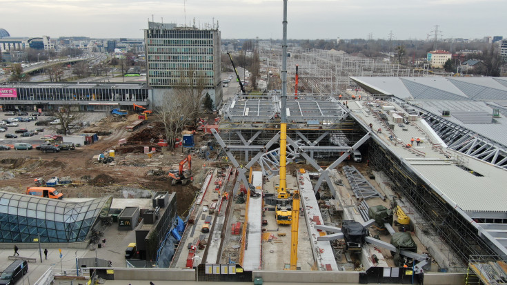 Warszawa Zachodnia, warszawska linia średnicowa, Budimex, WWK, zdjęcia z drona