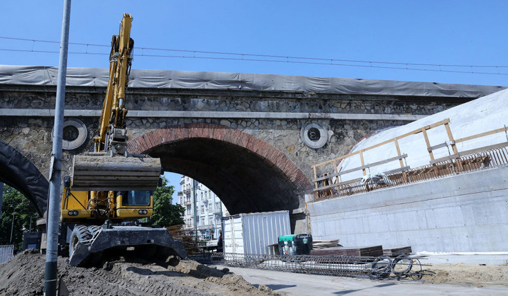 Kraków, CEF, E30, Kraków Główny, aglomeracja krakowska, Rudzice, estakada, Grzegórzecka