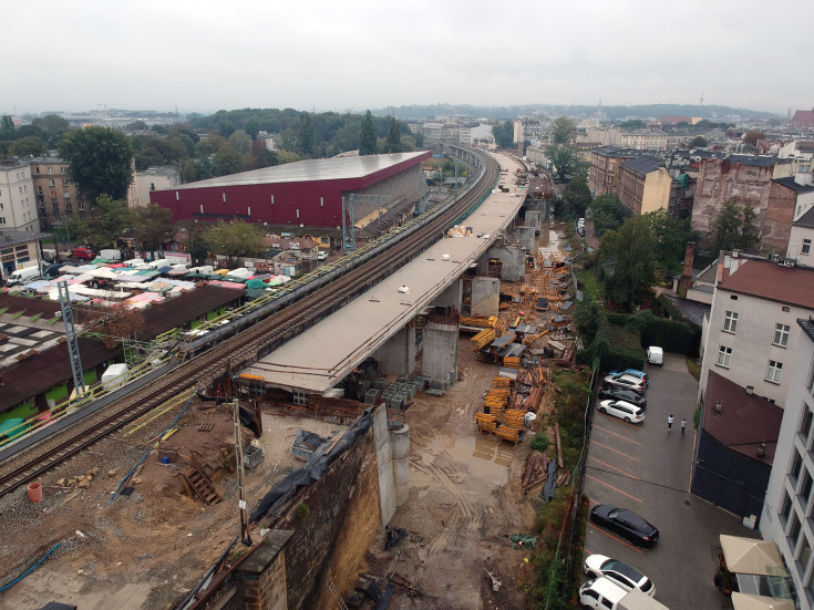 Kraków, E30, nowa estakada, zagospodarowanie terenu