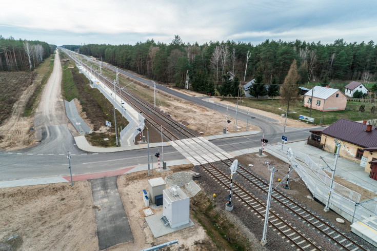 E75, Rail Baltica, CEF, Zaręby Kościelne, nowy tor