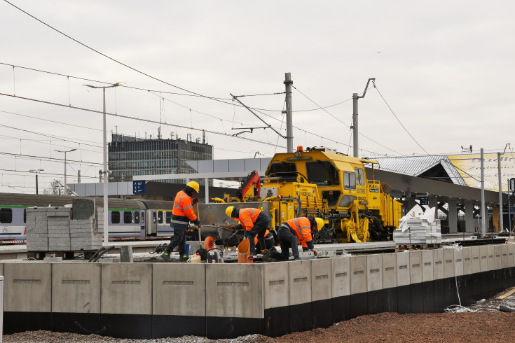 Warszawa Zachodnia, linia średnicowa, warszawska linia średnicowa, budowa peronu, Budimex, WWK