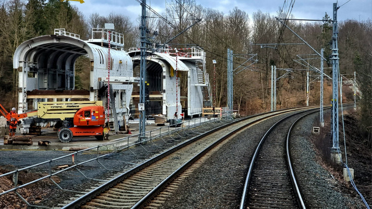 LK274, tunel, prace przygotowawcze, Trzcińsko