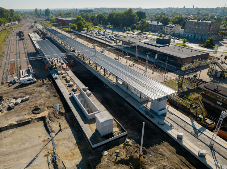 Oświęcim, LK93, nowa infrastruktura, prace na stacji kolejowej