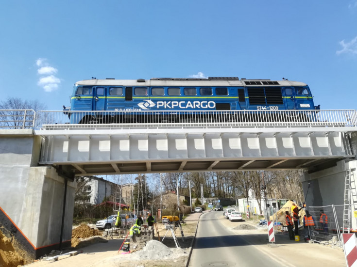 PKP Cargo, pociąg towarowy, próba obciążeniowa, Wojkowice, Sobieskiego