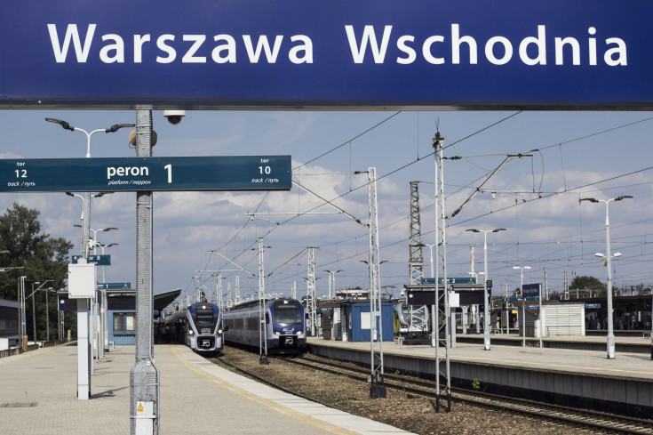 Warszawa Wschodnia, pociąg, tor, infrastruktura kolejowa