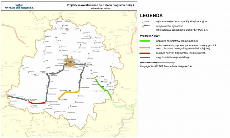 Ministerstwo Infrastruktury, mapa, Kolej+, wniosek, samorząd, Program Uzupełniania Lokalnej i Regionalnej Infrastruktury Kolejowej, drugi etap naboru