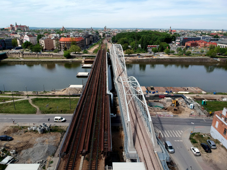 Kraków, E30, Kraków Główny Towarowy, Rudzice, nowa infrastruktura, otwarcie mostu kolejowego