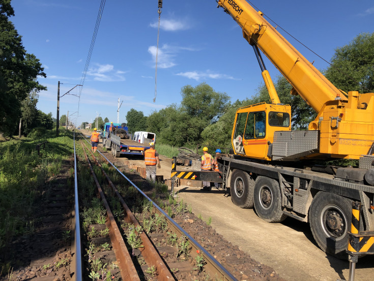 Oświęcim, LK93, Czechowice-Dziedzice, prace na linii