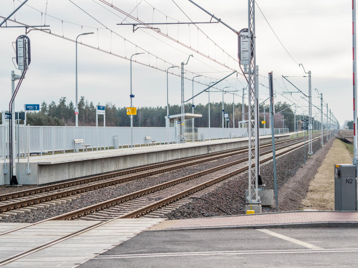 E75, Rail Baltica, CEF, podjazd, Szulborze Wielkie, przebudowany przystanek